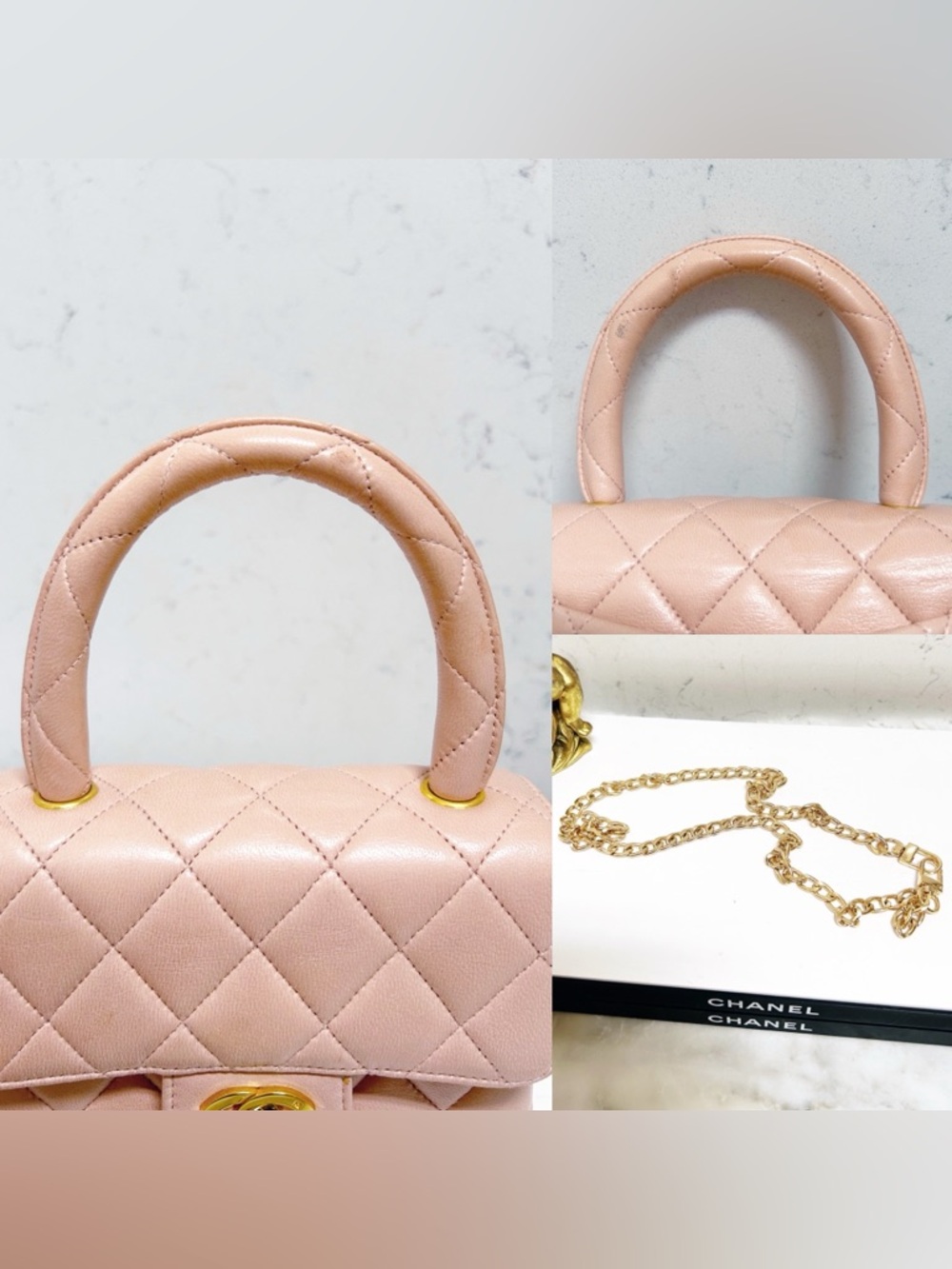 Authentic Chanel ULTRA RARE 90’s Top Handle Mini Kelly “Child” Handbag - Picture 6 of 15